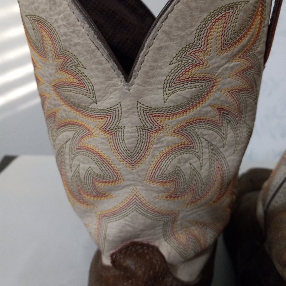 Justin Original Mens 12D Steel Toed Leather Work Boots #4684 - Picture 3 of 14